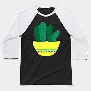 Cute Cactus Design #27: Brocoli Cactus Cereal Baseball T-Shirt